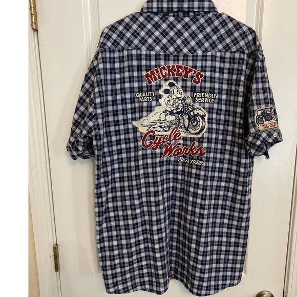 Disney Parks Mickey's Cycle Works Shirt - Picture 3 of 8